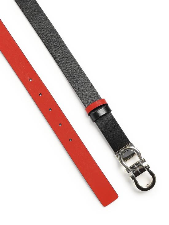 25FW 살바토레 페라가모 벨트 230294 771068003 Black red - SALVATORE FERRAGAMO