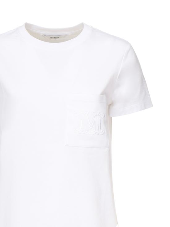 25FW 막스마라 반팔 티셔츠 2521946041600 001 White - MAX MARA