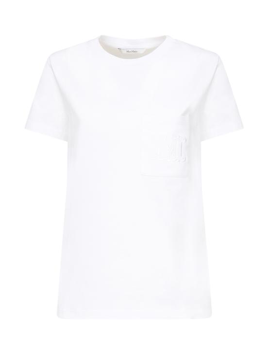 25FW 막스마라 반팔 티셔츠 2521946041600 001 White