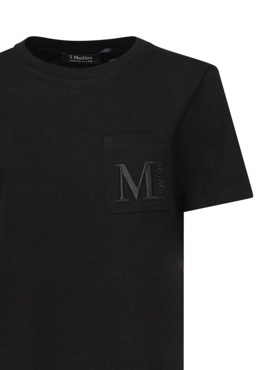 25FW 에스막스마라 반팔 티셔츠 2529976011600 009 Black - 'S MAX MARA