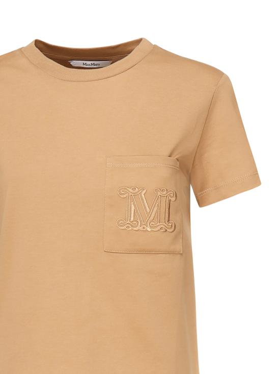 25FW 막스마라 반팔 티셔츠 2521946041600 003 Brown - MAX MARA