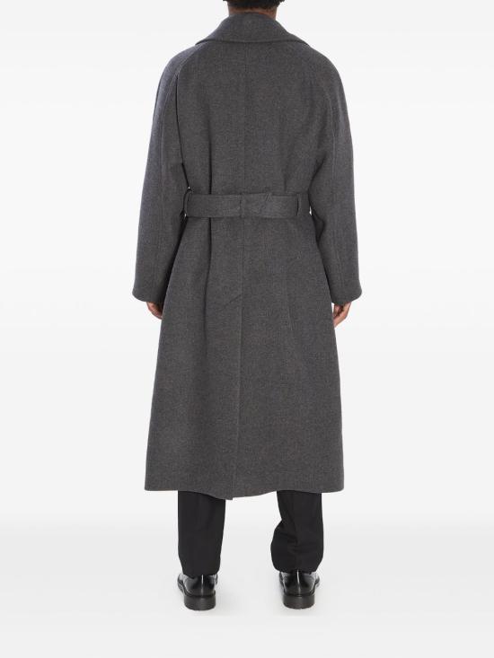 25FW 생로랑 캐시미어 소재 롱 코트 848512Y1M97 1473 Grey - SAINT LAURENT