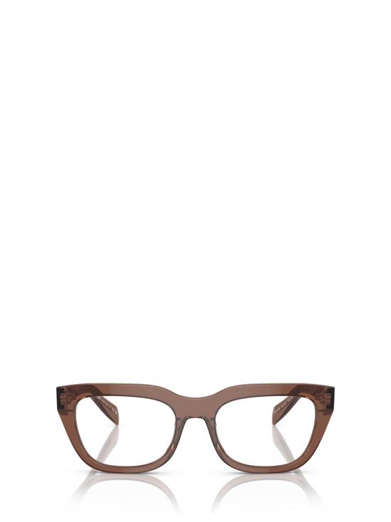 25FW 프라다 안경 PR A06V 17O1O1 TRANSPARENT BROWN