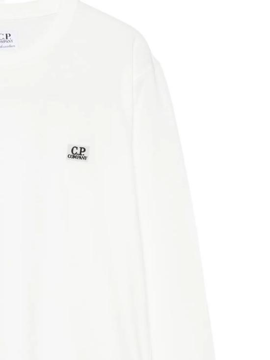 25FW [키즈] 씨피 컴퍼니 티셔츠 CQO000 LAA17 10135 GAUZE WHITE - C.P. COMPANY
