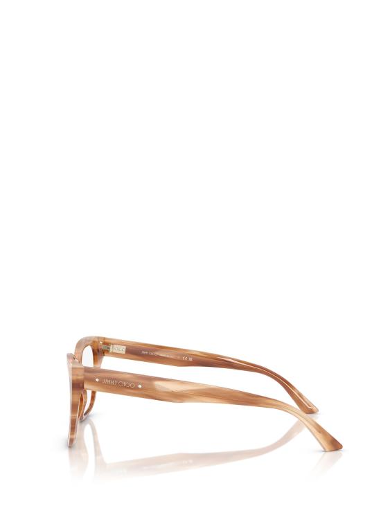 25FW 지미추 안경 JC3019B 5055 STRIPED HAVANA GLITTER BROWN - JIMMY CHOO
