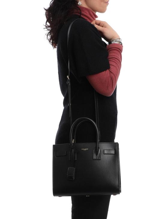 26FW 생로랑 스무스 레더 삭 드 주르 베이비백 42186302G9W1000 BLACK - SAINT LAURENT