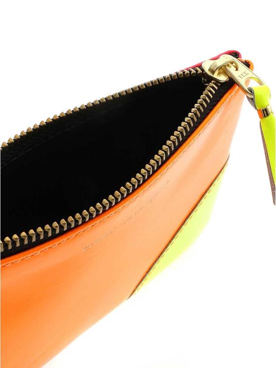  꼼데가르송 클래식 레더 라인 파우치  SA8100SF4 Yellow - COMME DES GARCONS