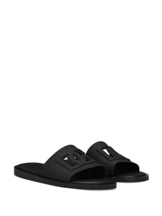 26FW 돌체앤가바나 러버 비치웨어 슬리퍼 CS2215AN99480999 BLACK - DOLCE & GABBANA