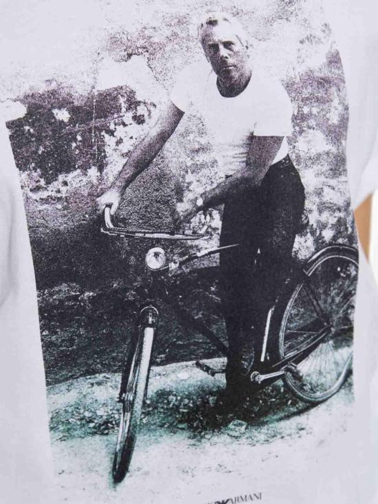 25FW 엠포리오 아르마니 반팔 티셔츠 EW001530AF12567U0002 White - EMPORIO ARMANI