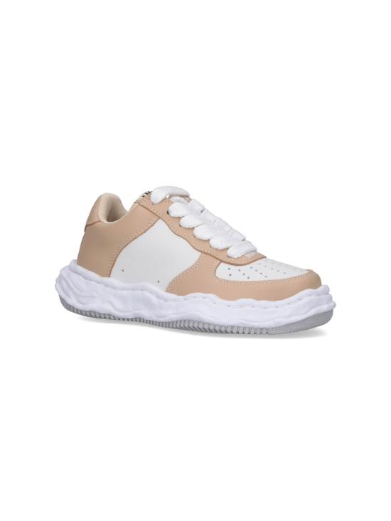  메종 미하라 야스히로 웨인 OG 솔 레더 로우탑 A08FW706 BEG WHT Beige - MAISON MIHARA YASUHIRO