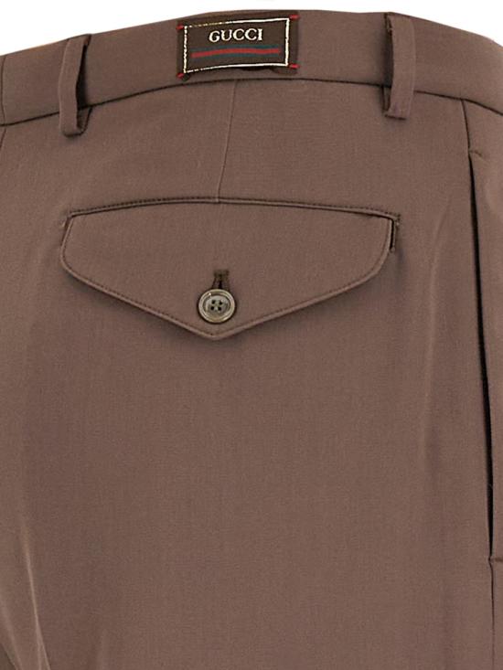  구찌 스트레이트 팬츠 690474 ZAJSI2109 BROWN - GUCCI