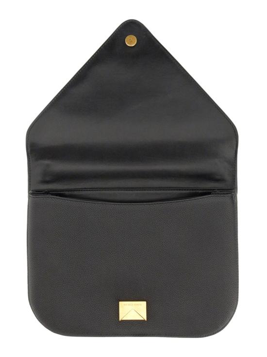  보테가베네타 해머드 레더 크로스바디백 667398 V12M08425 BLACK - BOTTEGA VENETA