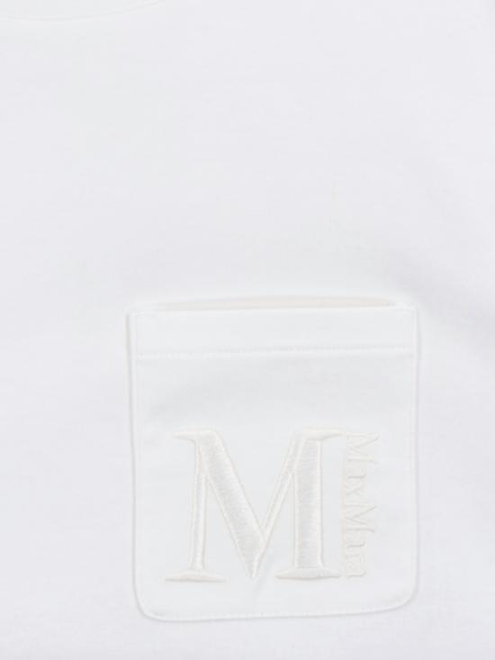 25FW 에스막스마라 반팔 티셔츠 2529976011600 001 White - 'S MAX MARA