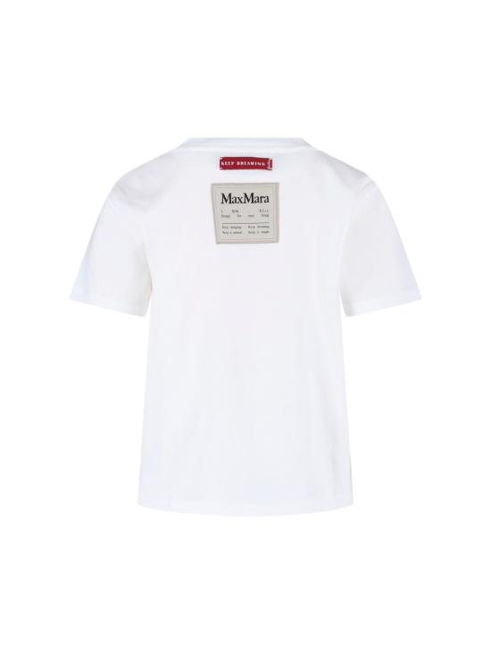 25FW 에스막스마라 반팔 티셔츠 2529976041600 001 White - 'S MAX MARA