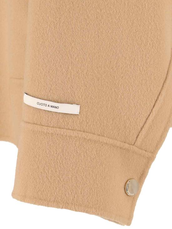 25FW 스포트막스 CANTORE 칸토레 벨티드 울 자켓  2522086031600 001 Beige - SPORTMAX