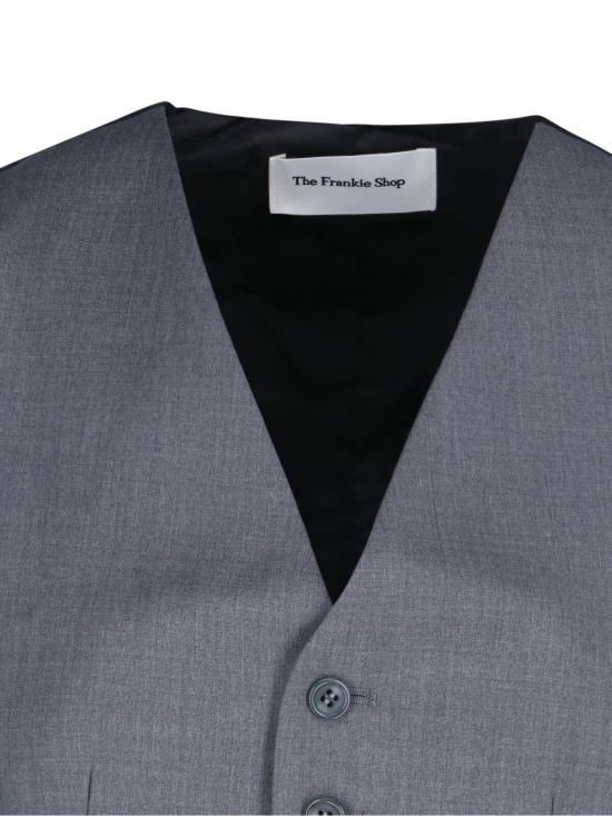 25SS 더프랭키샵 민소매 티셔츠 GELSO WAISTCOAT DARK GREY MELANGE Grey - THE FRANKIE SHOP