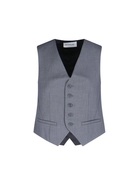 25SS 더프랭키샵 민소매 티셔츠 GELSO WAISTCOAT DARK GREY MELANGE Grey