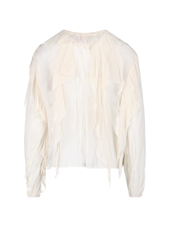 25FW 디젤 블라우스 A18563 0KIBL 1AM White - DIESEL