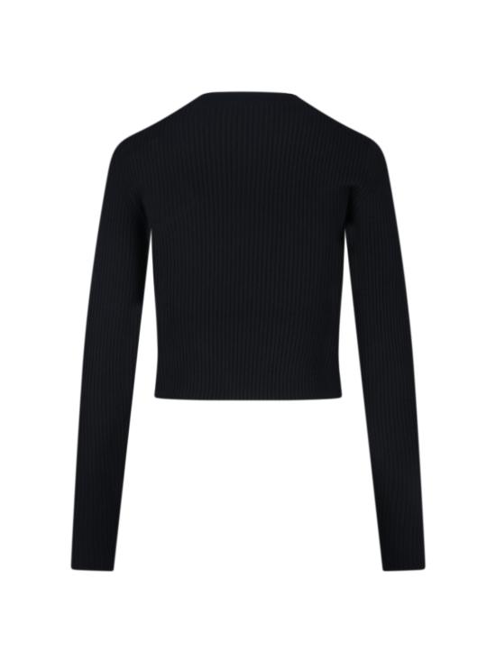 25FW 디젤 M-올리나 립드 울 점퍼 A18904 0PLBF 9XX Black - DIESEL