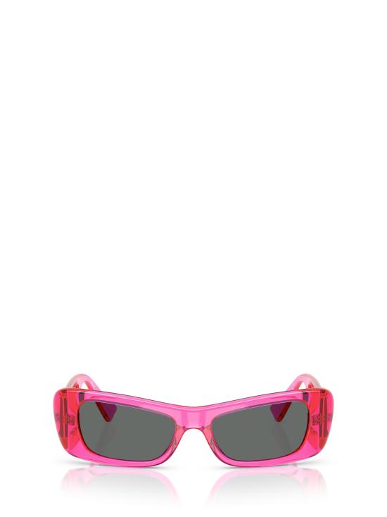 26FW 베르사체 선글라스 VE4481 543487 FUCHSIA FLUO TRANSPARENT