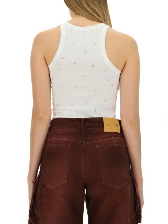 24FW 디 아티코 민소매 티셔츠 247WCT276 J051L480 WHITE - THE ATTICO