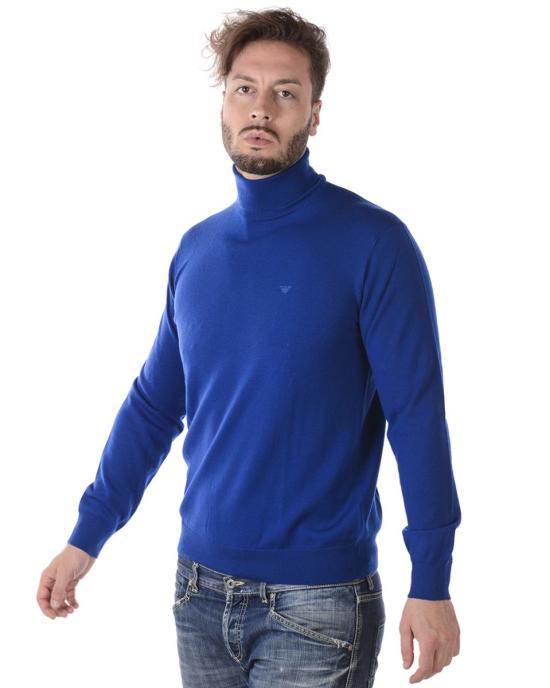  엠포리오 아르마니 터틀넥 8N1MYZ1M4CZBLU 959 BLUE - EMPORIO ARMANI