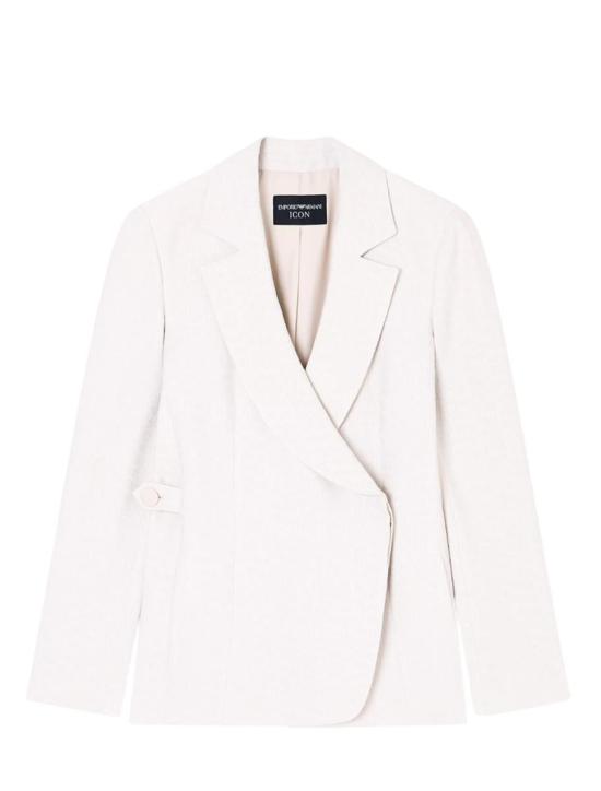 25FW 엠포리오 아르마니 자켓 EW002231TE15812F1028 WHITE