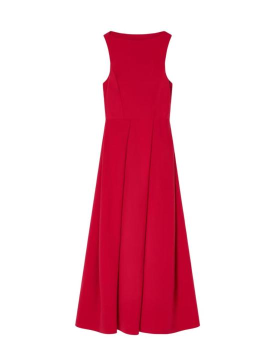 25FW 엠포리오 아르마니 롱 원피스 EW002719AF10206U5075 DIAMOND RED