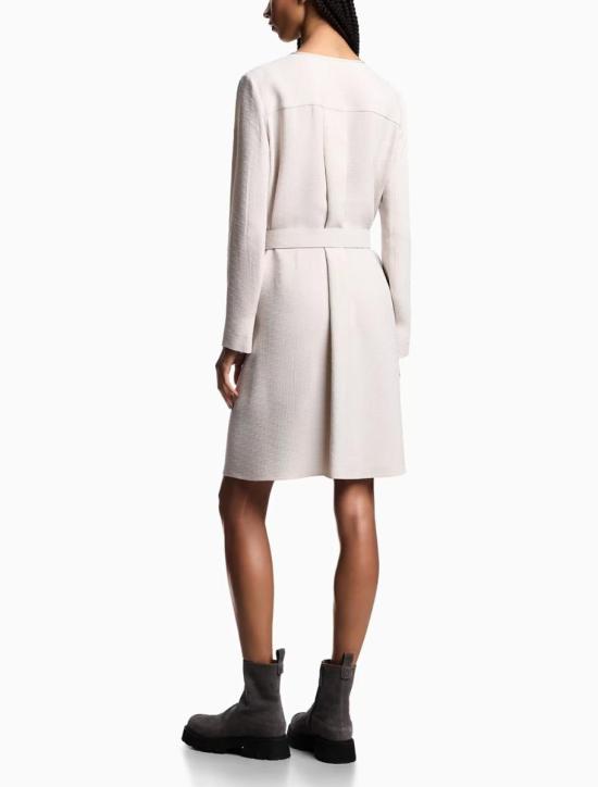 25FW 엠포리오 아르마니 미디 원피스 EW002310TE15812F1028 WHITE - EMPORIO ARMANI