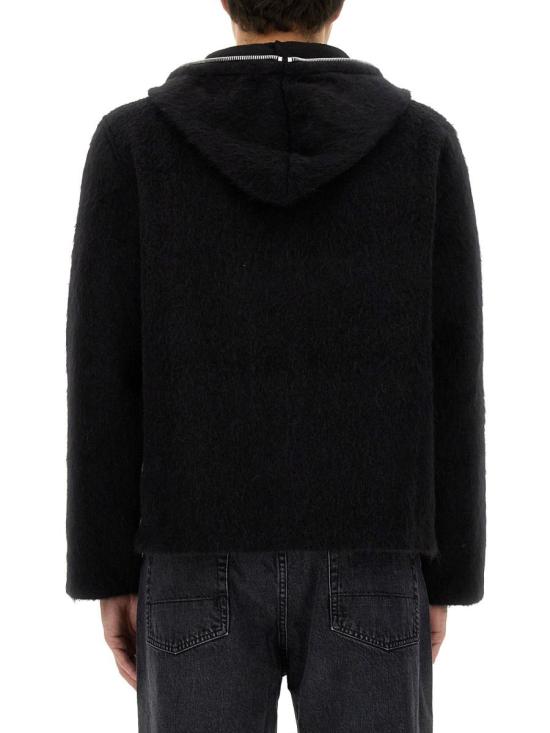 25FW 아워레가시 집업 니트 M4243FBH BLACKHAIRYWOOL Black - OUR LEGACY