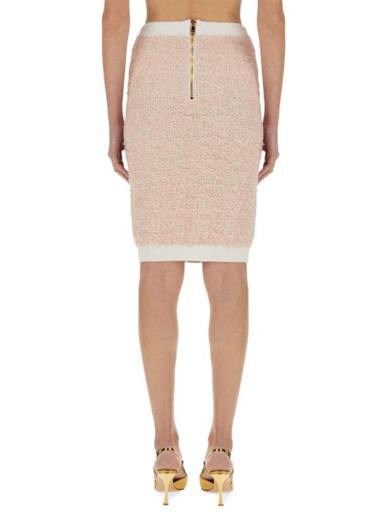 25FW 발망 스커트 FF1LC016KI72 OIN PINK - BALMAIN