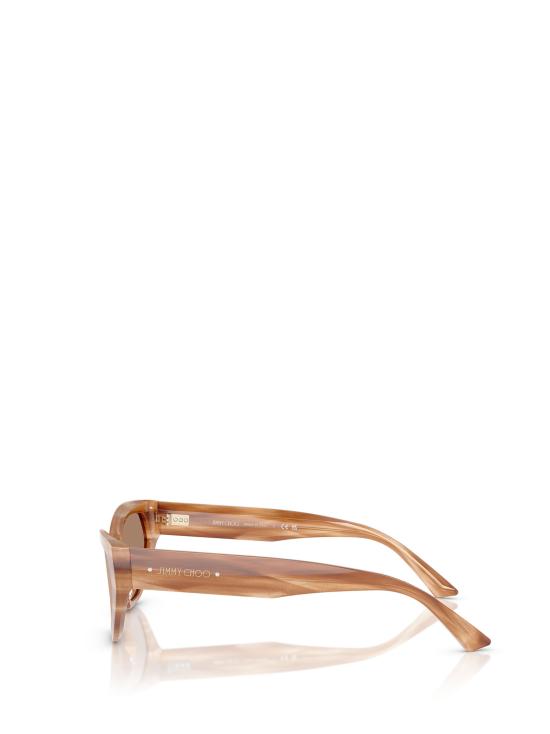 26FW 지미추 선글라스 JC5022B 505573 STRIPED HAVANA GLITTER BROWN - JIMMY CHOO