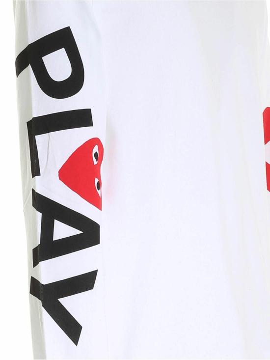  꼼데가르송 긴팔 티셔츠 AZT2580511 White - COMME DES GARCONS