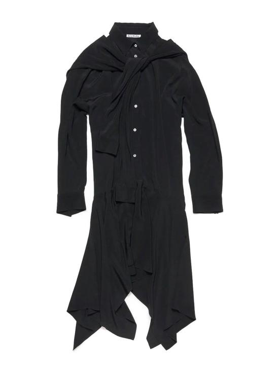  아크네 스튜디오 미디 스커트 A20785BLACK Black