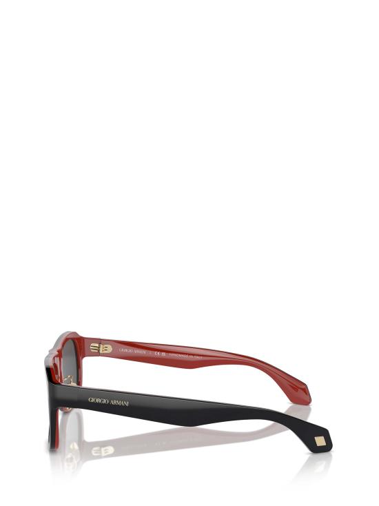 26FW 조르지오 아르마니 선글라스 AR8209 6069B1 BLACK RED INSIDE - GIORGIO ARMANI
