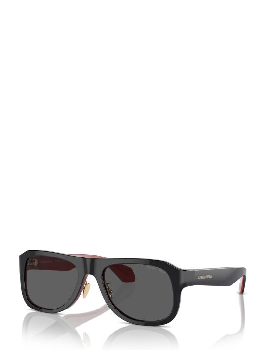 26FW 조르지오 아르마니 선글라스 AR8209 6069B1 BLACK RED INSIDE - GIORGIO ARMANI