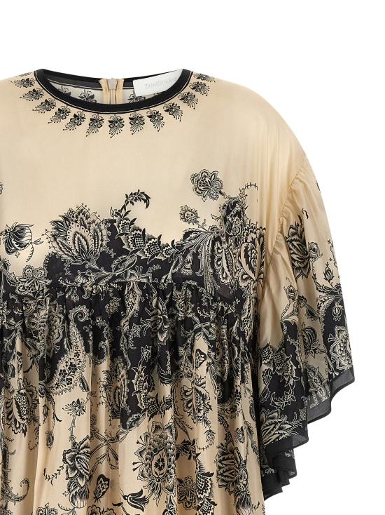 25FW 짐머만 원피스 3211DSS251CRMBLKFLO - ZIMMERMANN