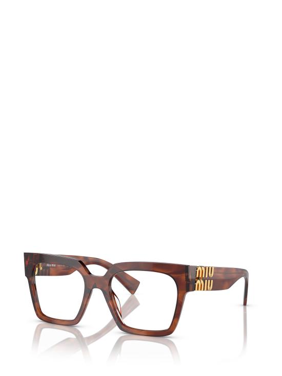 26FW 미우미우 안경 MU 04UV 11Q1O1 STRIPPED TOBACCO - MIU MIU