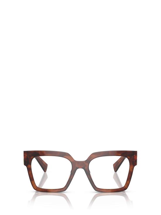 26FW 미우미우 안경 MU 04UV 11Q1O1 STRIPPED TOBACCO