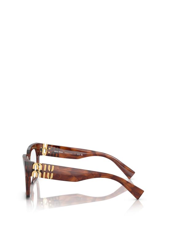 26FW 미우미우 안경 MU 04UV 11Q1O1 STRIPPED TOBACCO - MIU MIU