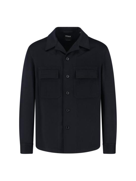 25FW 에르메네질도제냐 긴팔 셔츠 RE8V46 SOT6B210G Black