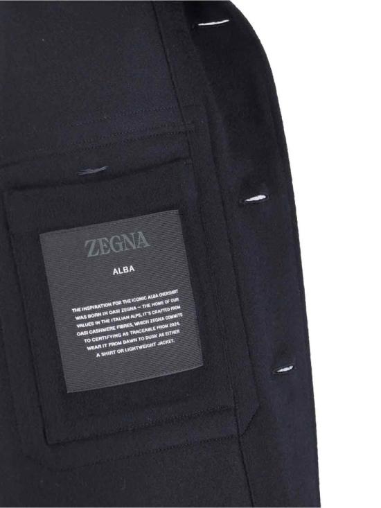 25FW 에르메네질도제냐 긴팔 셔츠 RE8V46 SOT6B210G Black - ERMENEGILDO ZEGNA