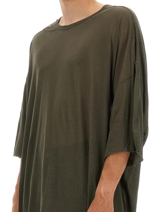 25FW 릭 오웬스 반팔 티셔츠 RU02E1283 UC25 GREEN - RICK OWENS