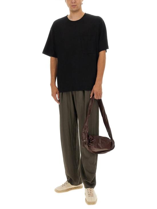 25FW 르메르 반팔 티셔츠 TO1457 LJ1043BK999 Black - LEMAIRE