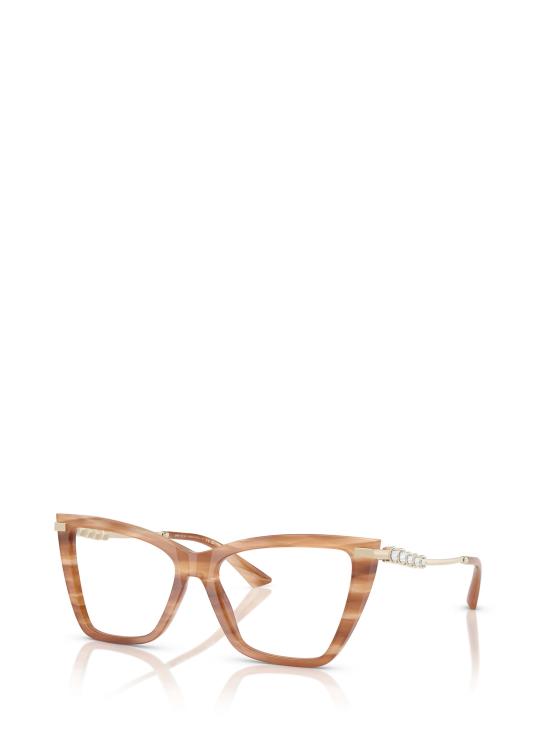 26FW 지미추 안경 JC3020B 5055 STRIPED HAVANA GLITTER BROWN - JIMMY CHOO