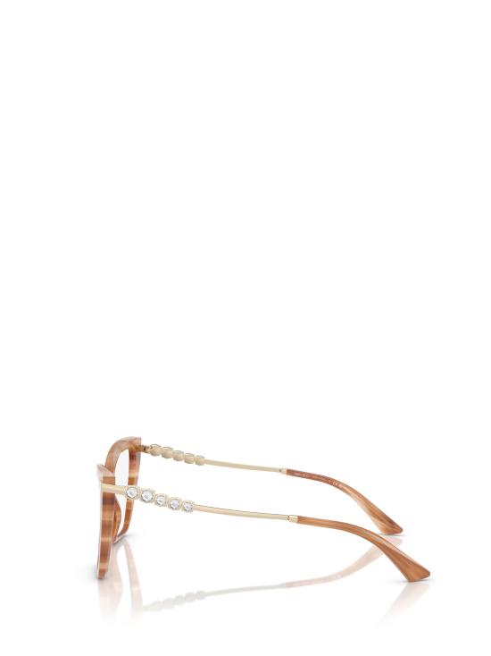 26FW 지미추 안경 JC3020B 5055 STRIPED HAVANA GLITTER BROWN - JIMMY CHOO