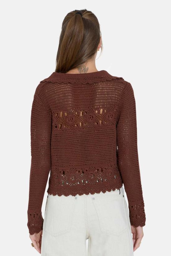  더 타일 클럽 가디건 타일 클럽 펠리시티 크로셰 카디건 - THE TILE CLUB