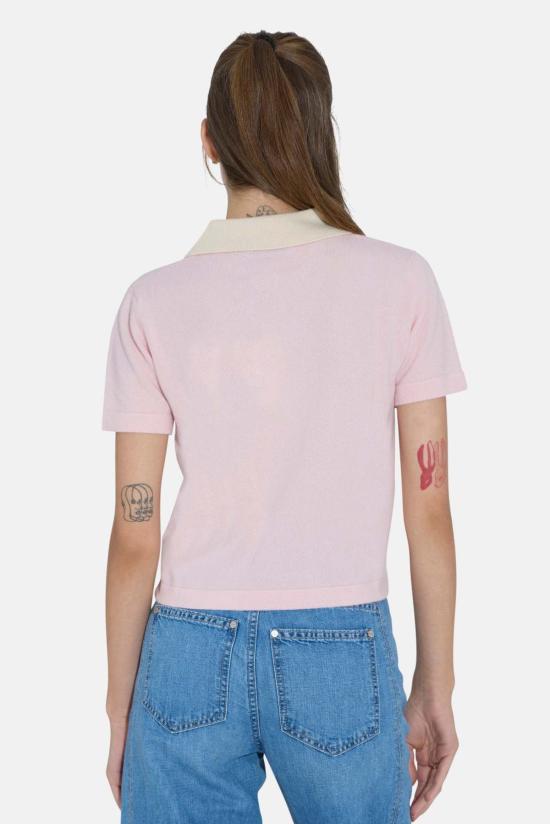  더 타일 클럽 반팔 티셔츠 타일 클럽 테이트 캐시미어 콘트라스트 폴로 - THE TILE CLUB