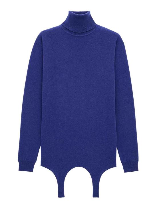 생로랑 캐시미어 터틀넥 스웨터 806969YALL24069 Blue