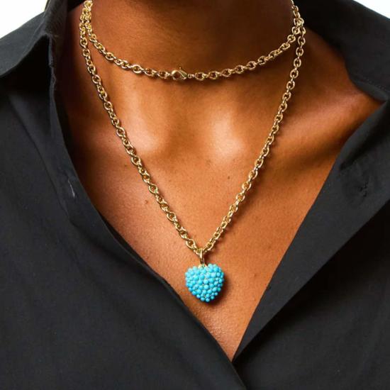  록산느 애슐린 목걸이/팬던트 록샌 애슐린 인크러스트 퍼피 하트 목걸이 - ROXANNE ASSOULIN